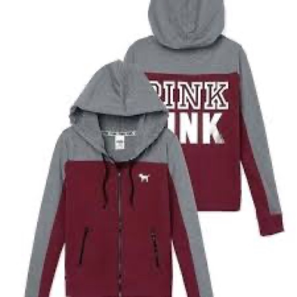 PINK Victoria's Secret Tops - Victoria’s Secret Pink Full Zip Up